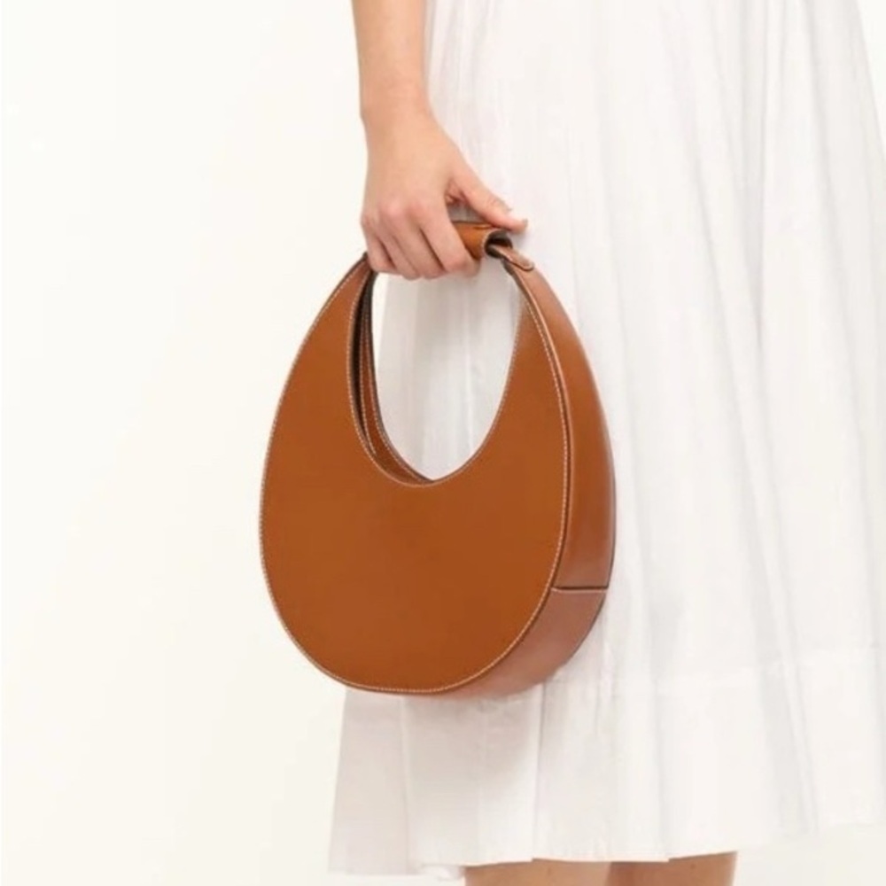 STAUD Moon Bag in Saddle